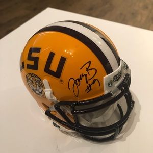JOE BURROW AUTOGRAPHED MINI HELMET LSU TIGERS